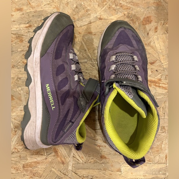 Merrell Other - Merrell Girls Waterproof Hiking Boots Trail Shoes Purple Big Kids Size 3.5